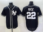New York Yankees #22 Ben Rice 2026 Fashion Replica Black Fotopoulosg Out Stitched Jersey