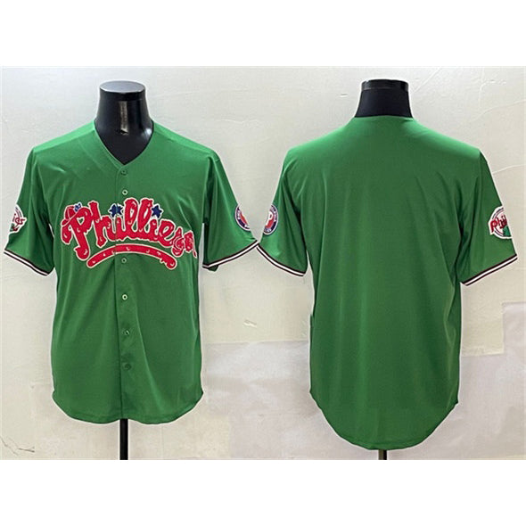 Philadelphia Phillies Blank Green Fotopoulosg Phanatic Limited Stitched Jersey