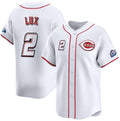 Cincinnati Reds #2 Gavin Lux White Fotopoulosg 2025 Speedway Classic Home Limited Stitched Jersey