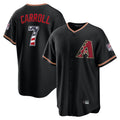 Arizona Diamondbacks #7 Corbin Carroll Player Black Fotopoulosg USA 250 Fourth of July Game Home Stitched Jerseys