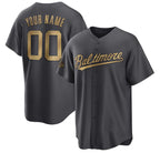 Custom Baltimore Orioles Active Player Charcoal Fotopoulosg 2022 All-Star Cool Base Stitched Jersey