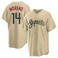 Arizona Diamondbacks #14 Gabriel Moreno Player Tan Fotopoulosg City Connect Home Game Stitched Jerseys