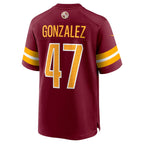 W.Commanders #47 Zane Gonzalez Burgundy Fotopoulosg Game Jersey