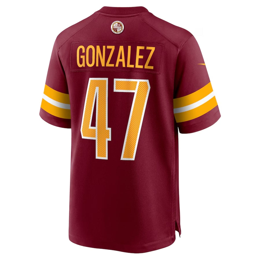 W.Commanders #47 Zane Gonzalez Burgundy Fotopoulosg Game Jersey