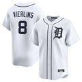 Detroit Tigers #8 Matt Vierling Player White Fotopoulosg Home Limited Stitched Jerseys
