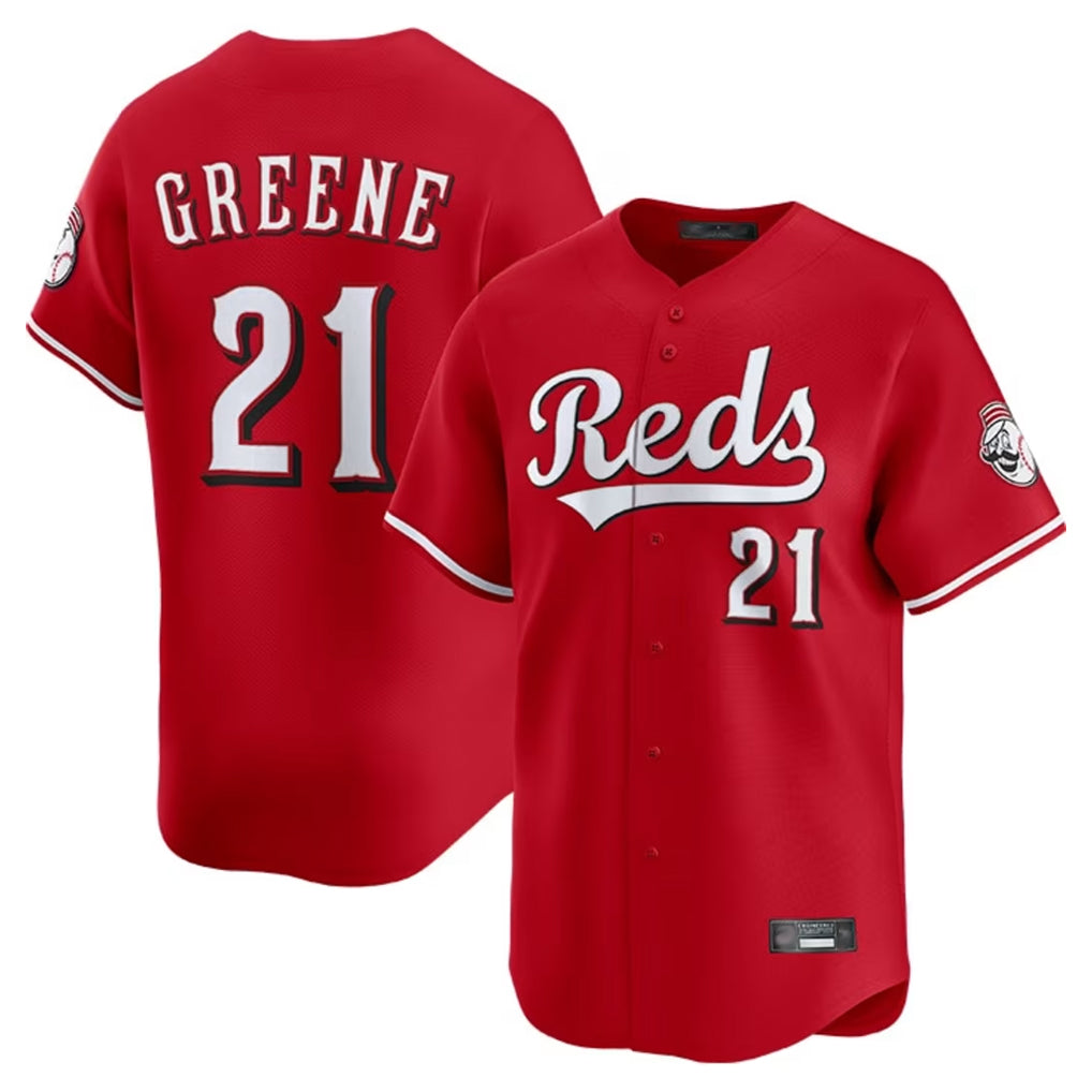 Cincinnati Reds #21 Hunter Greene Player Red Fotopoulosg Home Limited Stitched Jerseys