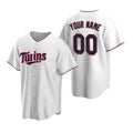 Custom Minnesota Twins White Fotopoulosg Stitched Cool Base Home Jersey