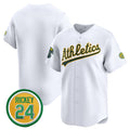 Oakland Athletics Blank White Fotopoulosg 2024 Home Limited With Rickey Henderson Patch Stitched Jersey