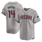 Arizona Diamondbacks #14 Gabriel Moreno Player Gray Fotopoulosg Road Limited Home Game Stitched Jerseys