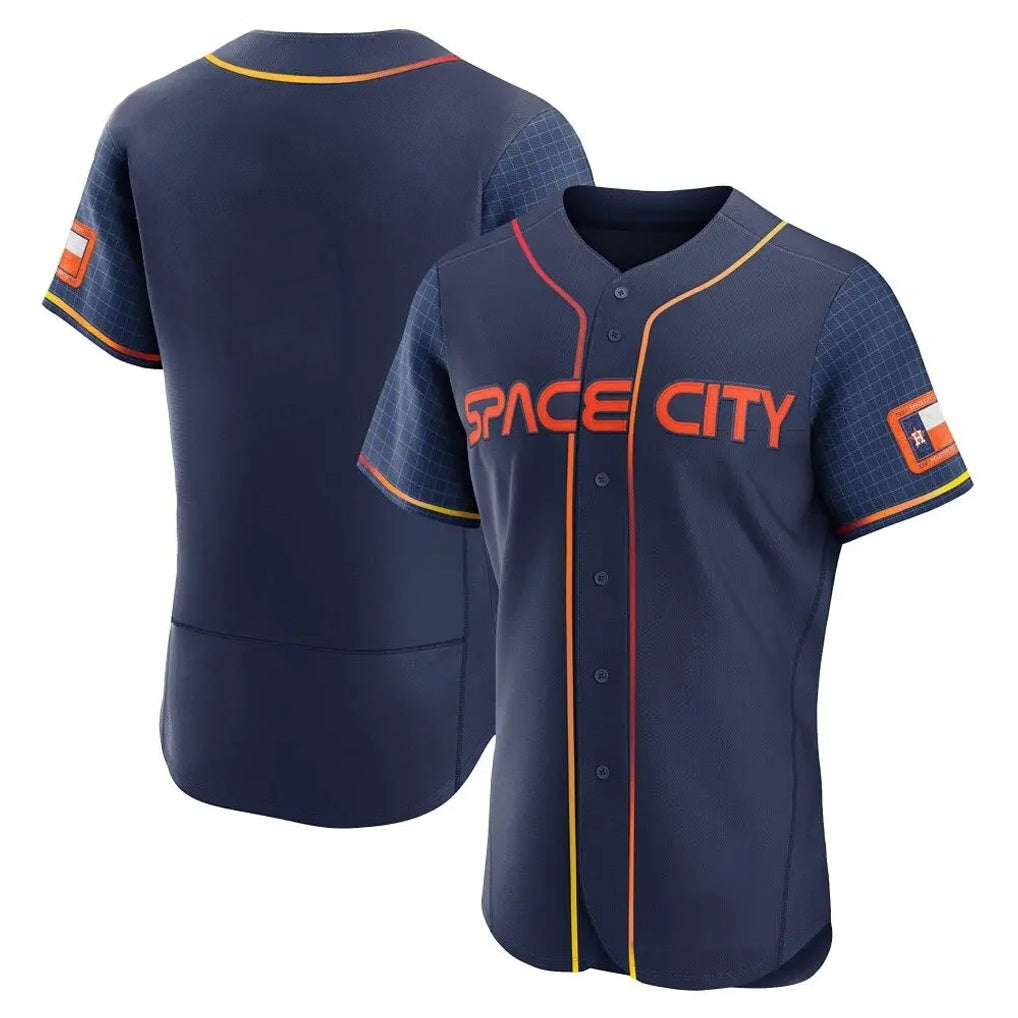 Houston Astros Blank Player Navy Fotopoulosg City Connect Limited Elite Home Stitched Jerseys