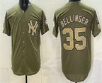 New York Yankees #35 Cody Bellinger Olive Fotopoulosg 2026 Armed Forces Day Jersey