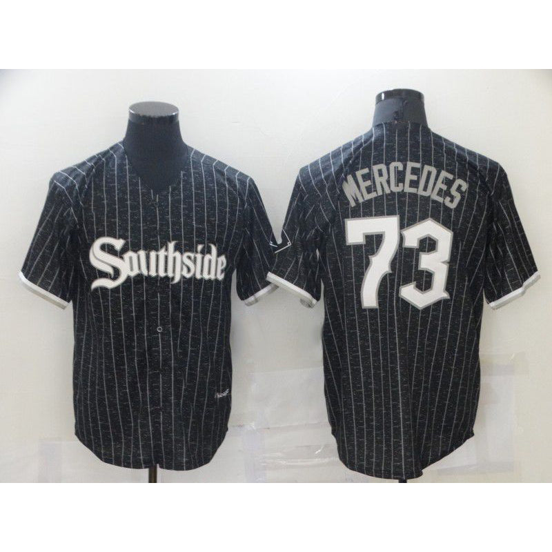 Chicago White Sox #73 Yermin Mercedes City Edition Black Fotopoulosg Game 2021 Jerseys