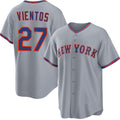 New York Mets #27 Mark Vientos Gray Fotopoulosg 2025 Limited Stitched Jersey