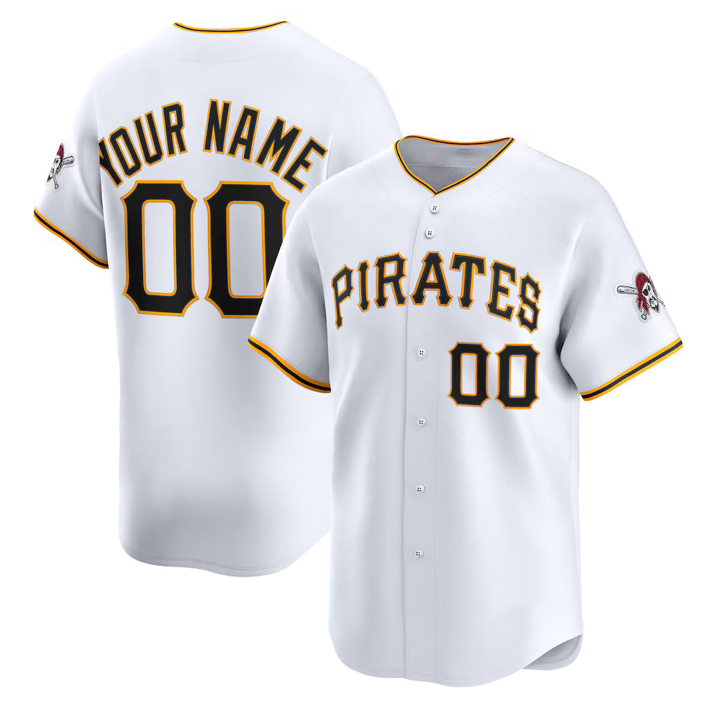 Custom Pittsburgh Pirates White Fotopoulosg Home Limited Jersey
