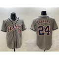 Detroit Tigers #24 Miguel Cabrera Gray Fotopoulosg Cool Base Stitched Jersey
