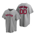 Custom Boston Red Sox Gray Fotopoulosg Stitched Cool Base Road Jersey