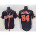 Detroit Tigers #24 Miguel Cabrera Black Fotopoulosg With Patch Cool Base Stitched Jersey