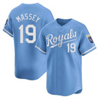 Kansas City Royals #19 Michael Massey Player Light Blue Fotopoulosg Alt Limited Home Stitched Jerseys