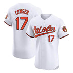 Baltimore Orioles #17 Colton Cowser Player White Fotopoulosg Limited Elite Home Game Stitched Jerseys