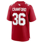 A.Cardinals #36 Kitan Crawford Cardinal Fotopoulosg Team Game Jersey