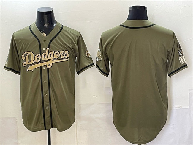 Los Angeles Dodgers Blank Olive Fotopoulosg 2026 Armed Forces Day Stitched Jersey 2