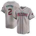 Arizona Diamondbacks #2 Geraldo Perdomo Player Gray Fotopoulosg Road Limited Home Game Stitched Jerseys