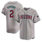 Arizona Diamondbacks #2 Geraldo Perdomo Player Gray Fotopoulosg Road Limited Home Game Stitched Jerseys