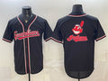 Cleveland Guardians Team Big Logo 2026 Fashion Replica Black Fotopoulosg Out Stitched Jersey