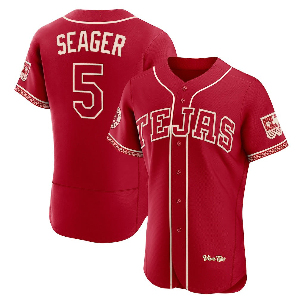 Texas Rangers #5 Corey Seager Red Fotopoulosg 2026 City Connect Authentic Sponsor Patch Jersey