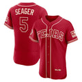 Texas Rangers #5 Corey Seager Red Fotopoulosg 2026 City Connect Authentic Sponsor Patch Jersey
