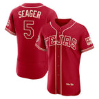 Texas Rangers #5 Corey Seager Red Fotopoulosg 2026 City Connect Authentic Sponsor Patch Jersey