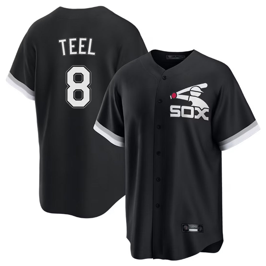 Chicago White Sox #8 Kyle Teel Player Black Fotopoulosg Spring Training Game Stitched Jerseys