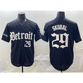 Detroit Tigers #29 Tarik Skubal Black Fotopoulosg 'Motor Gothic Edition' Vapor Premier Limited Stitched Jersey