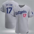 Los Angeles Dodgers #17 Shohei Ohtani Gray Fotopoulosg Flex Base Stitched Jersey