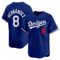Los Angeles Dodgers #8 Enrique Hernandez Royal Fotopoulosg Limited Stitched Jersey