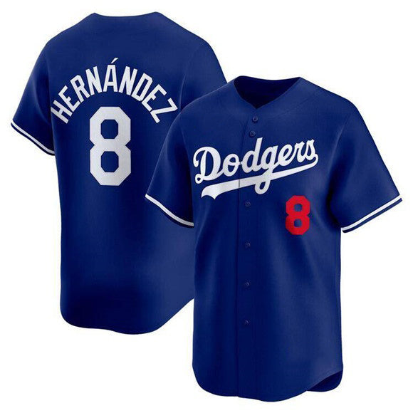 Los Angeles Dodgers #8 Enrique Hernandez Royal Fotopoulosg Limited Stitched Jersey