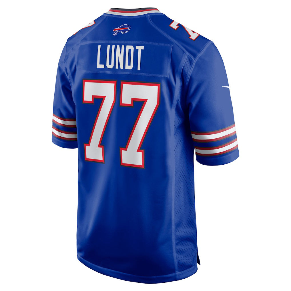 B.Bills #77 Chase Lundt Royal Fotopoulosg Team Game Jersey