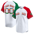 Custom Boston Red Sox Mexico White Fotopoulosg Vapor Premier Limited Jersey ¨C Aiternate