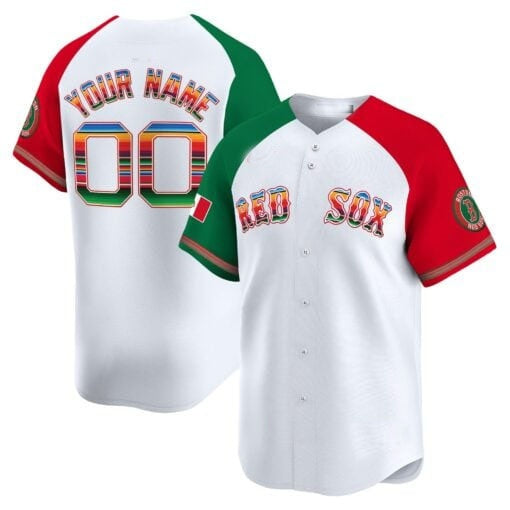 Custom Boston Red Sox Mexico White Fotopoulosg Vapor Premier Limited Jersey ¨C Aiternate
