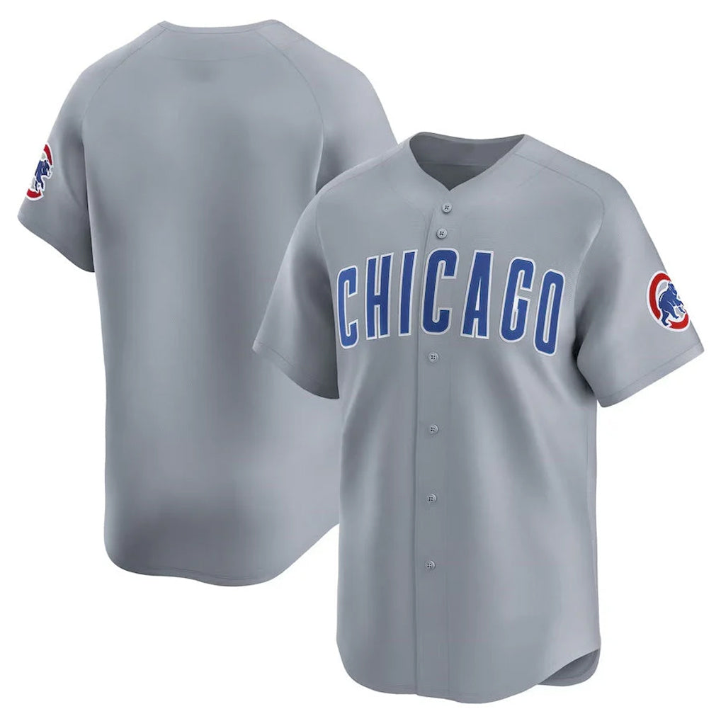 Chicago Cubs Gray Fotopoulosg Road Limited Home Game Blank Player Stitched Jerseys