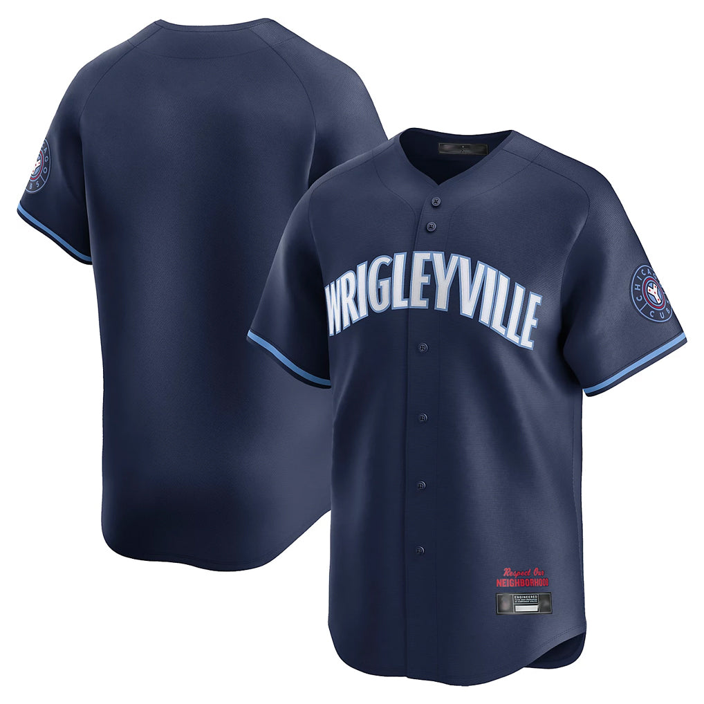 Chicago Cubs Navy Fotopoulosg City Connect Limited Home Blank Player Stitched Jerseys