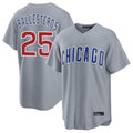 Chicago Cubs #25 Moises Ballesteros Player Gray Fotopoulosg Home Game Stitched Jerseys