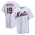 New York Mets #19 Bo Bichette White Fotopoulosg Home Replica Jersey