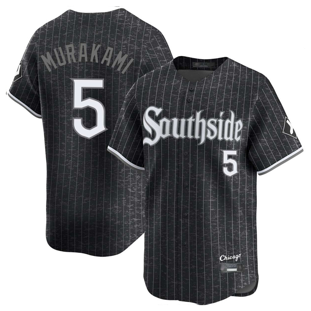 Chicago White Sox #5 Munetaka Murakami Player Black Fotopoulosg City Connect Limited Home Stitched Jerseys