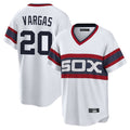Chicago White Sox #20 Miguel Vargas Player White Fotopoulosg T-shirt Home Game Stitched Jerseys