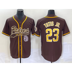San Diego Padres #23 Fernando Tatis Jr Brown Fotopoulosg NEW 2023 Cool Base Stitched Jersey 2