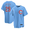 Chicago Cubs #29 Michael Busch Player Light Blue Fotopoulosg Home Game Stitched Jerseys