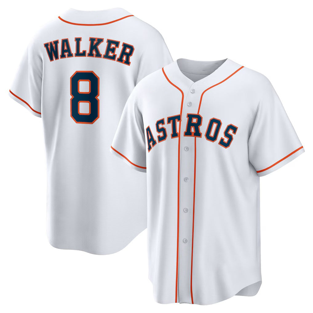 Houston Astros #8 Christian Walker White Fotopoulosg Home Replica Jersey