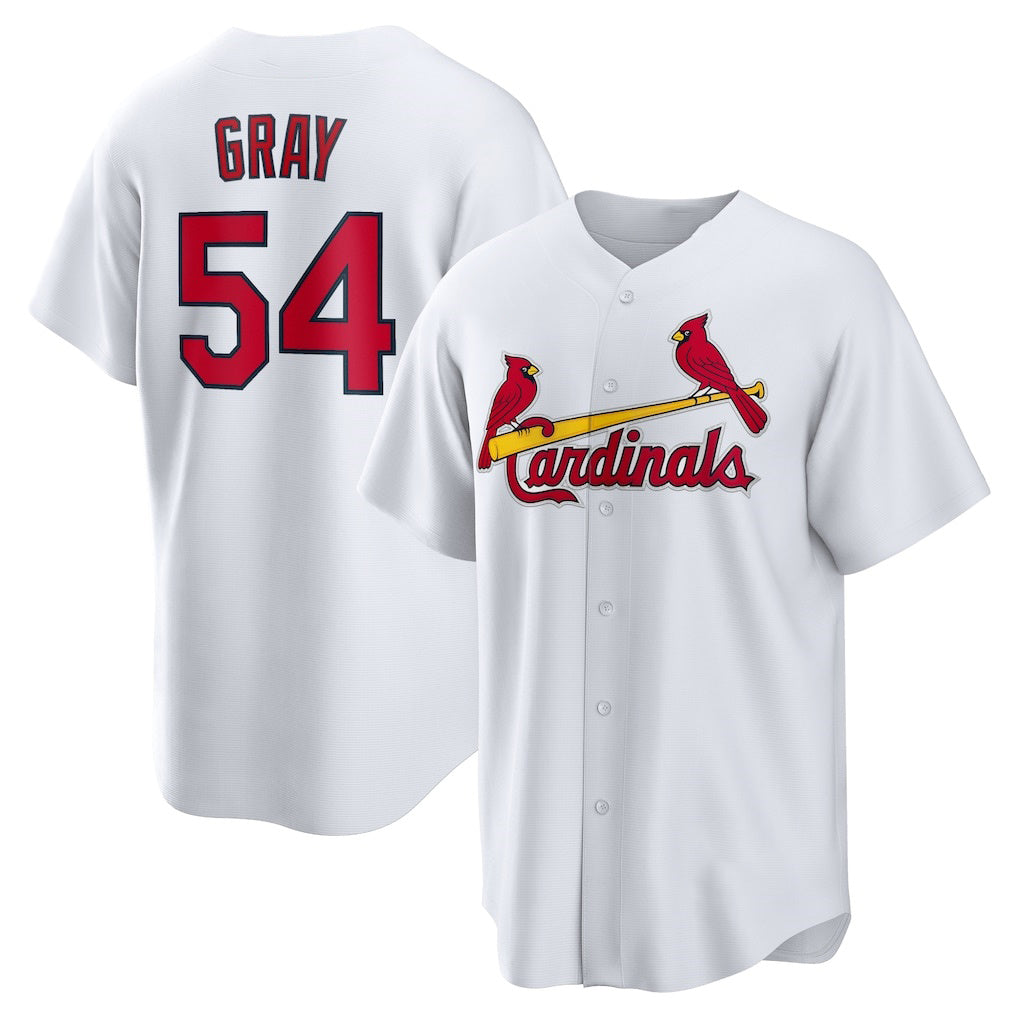 St. Louis Cardinals #54 Sonny Gray White Fotopoulosg Home Replica Jersey