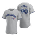 Toronto Blue Jays #90 Adam Cimber Gray Fotopoulosg Road Flex Base Player Jersey